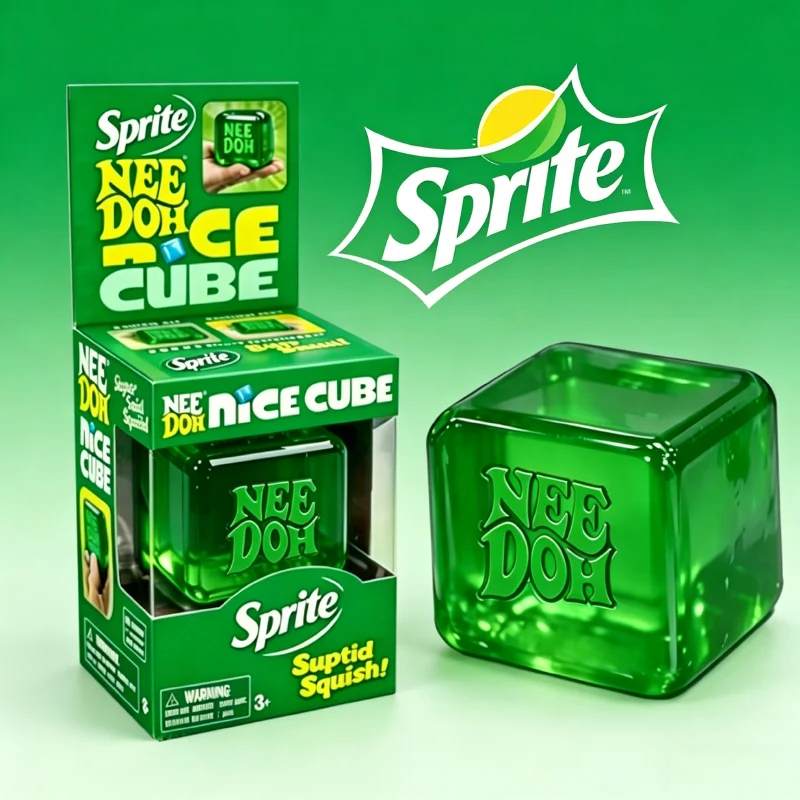 NeeDoh Nice Cube Sensorischer Fidget-Spielzeug-Würfel, Quetschspielzeug für Erwachsene, Desktop-Sensorik-Würfel zur Angstlinderung und Konzentrationssteigerung