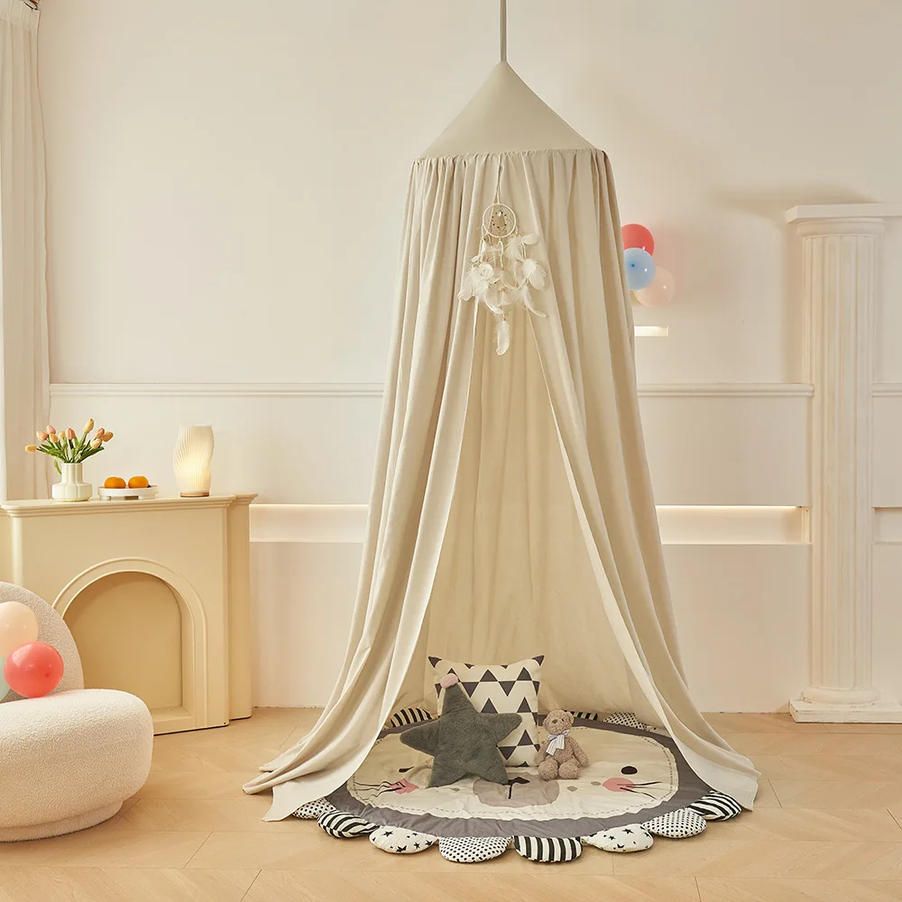 Girl Princess Hanging Bed Canopy Kids Mosquito Net Baby Crib Curtain Home Decoration Living Corner Play Reading Nook Room Decor