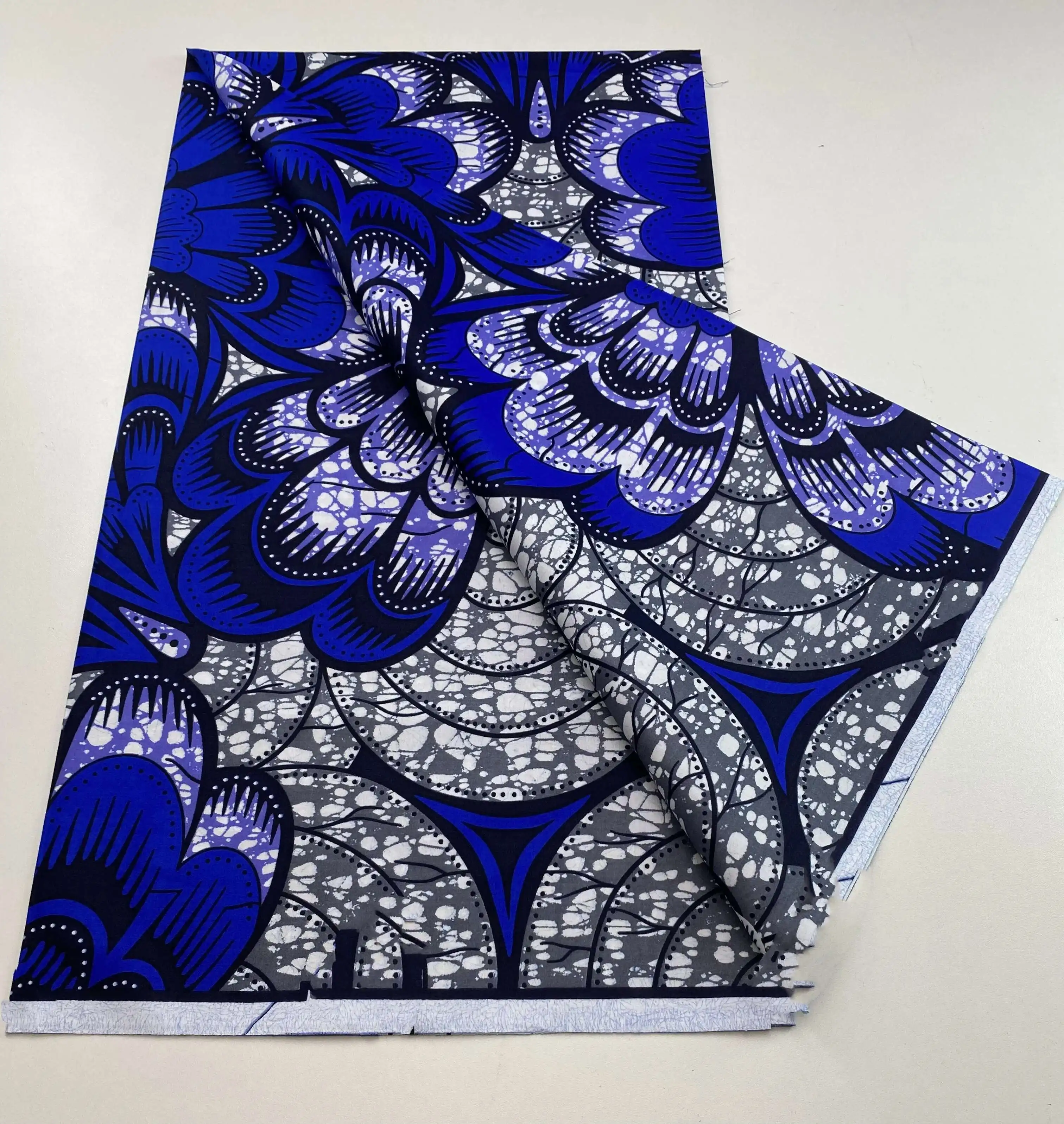 

Guaranteed Real Wax Fabric Soft Real Dutch Hollandais Original Pagne Africa Dress 100% Cotton Wrapper Loincloth 6yards