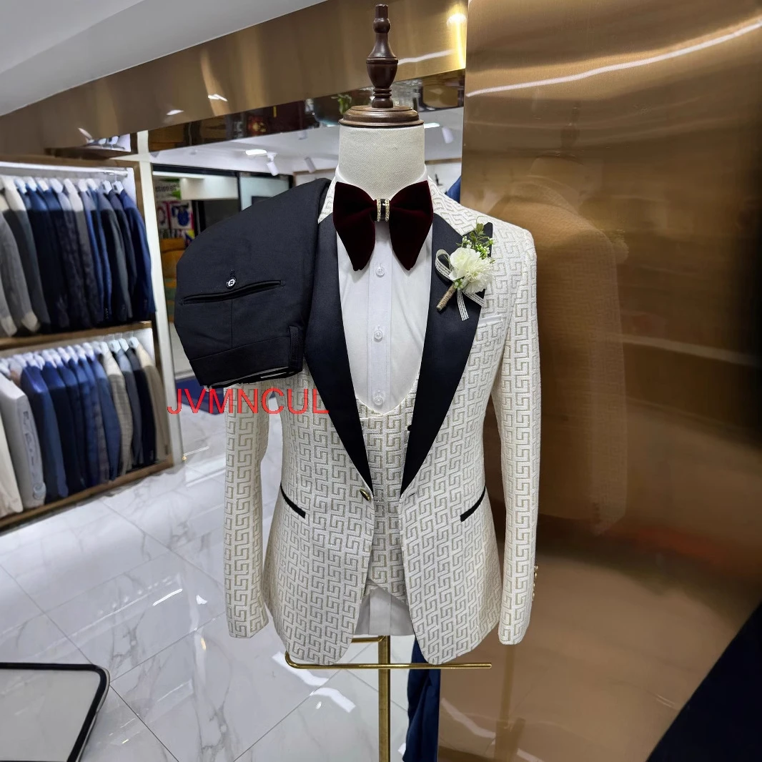 남성용 2026 프린트 3피스 슬림핏 가을 겨울 웨딩 - Men Formal Party Wear Outfit 리뷰 및 가격