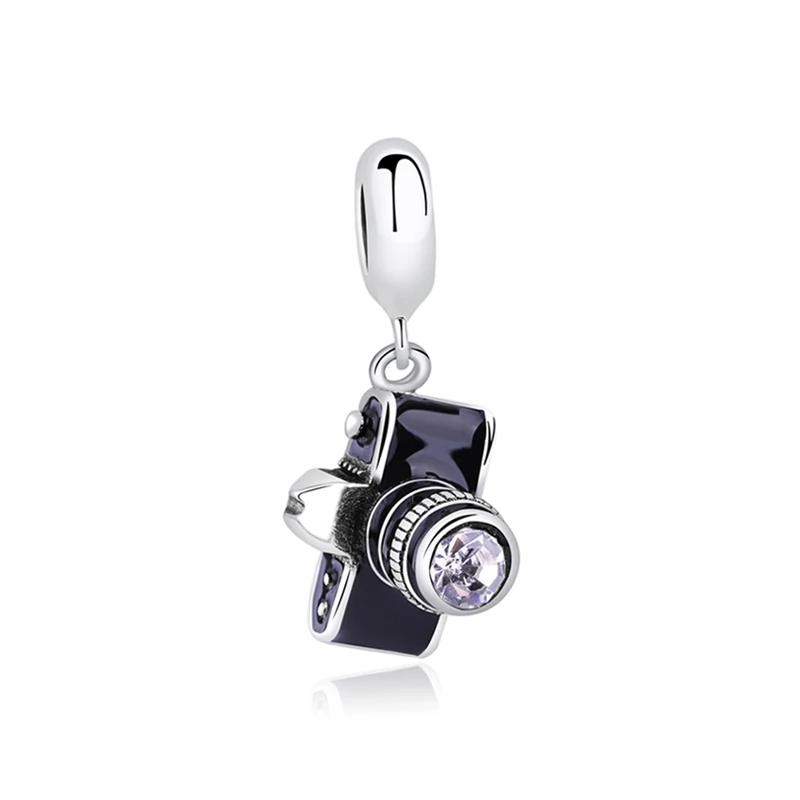 Original 100% 925 Sterling Silver Bead Charm Fit Pandora Bracelets Ships Suitcases Cameras Travel Charms Women Diy Jewelry