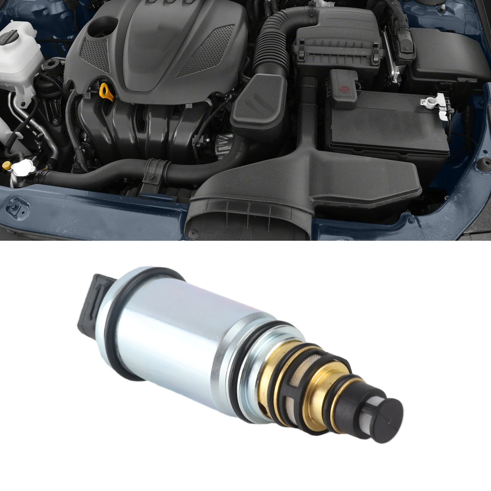 

Car AC Compressor Electronic Control Valve 3170972 Air Conditioner Solenoid Valve for Hyundai Sonata 2.0 2.4 Liter 2011‑2014