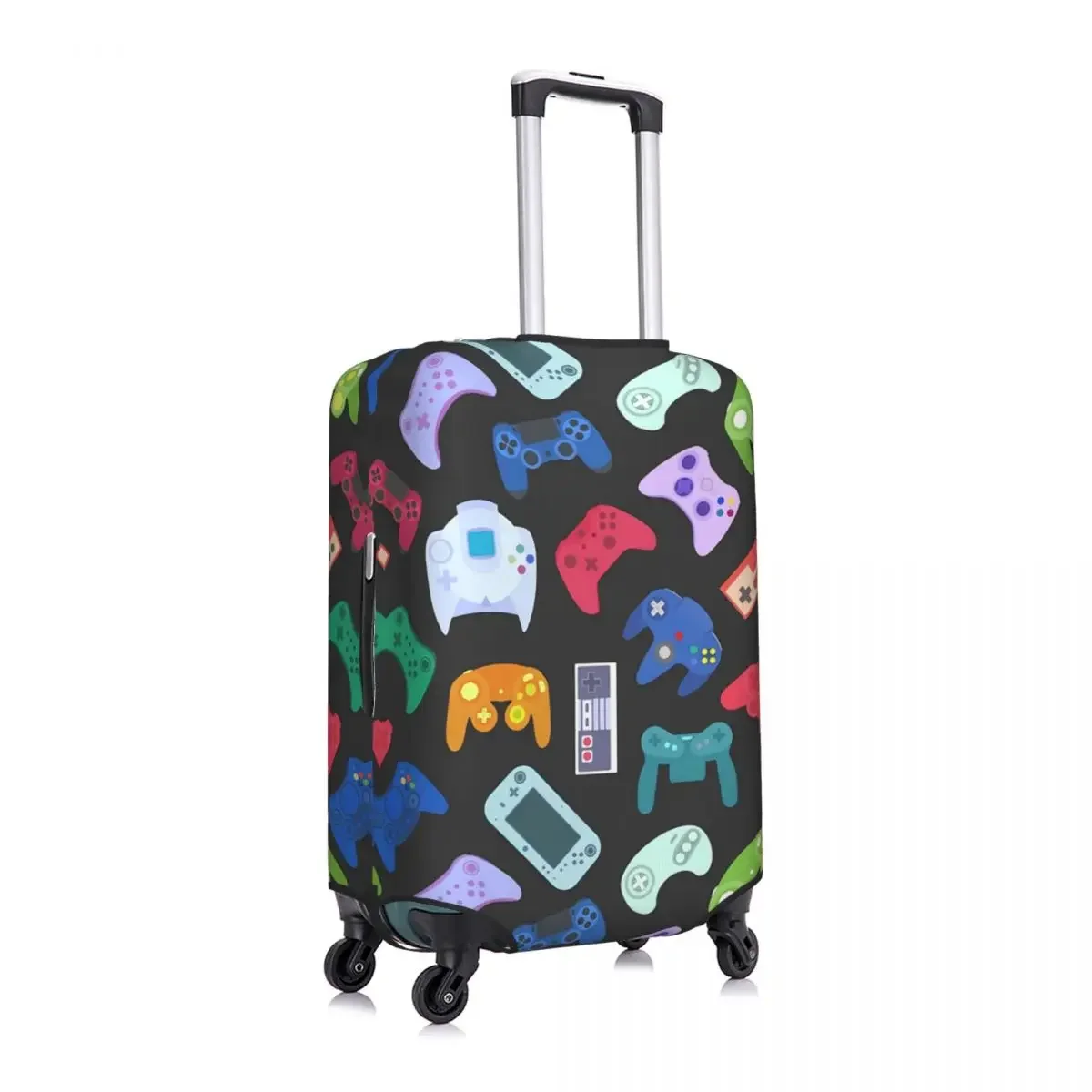 Video Game Suitcase Cover Fun Gaming Gifts Business Flight Elastic Luggage Case Protector