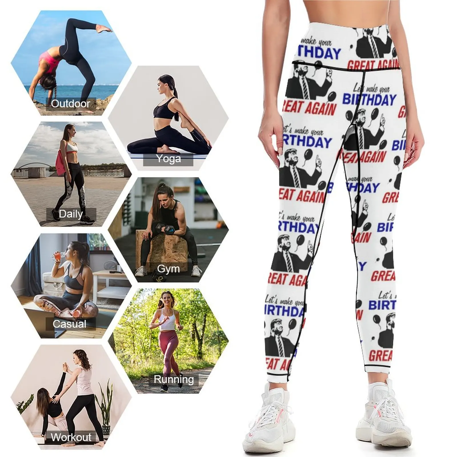 Let's Csinál Ami a tied születésnapi Kitűnő Ismét legging sportok nadrágot számára sportok számára Nadrág számára lányok womens legging