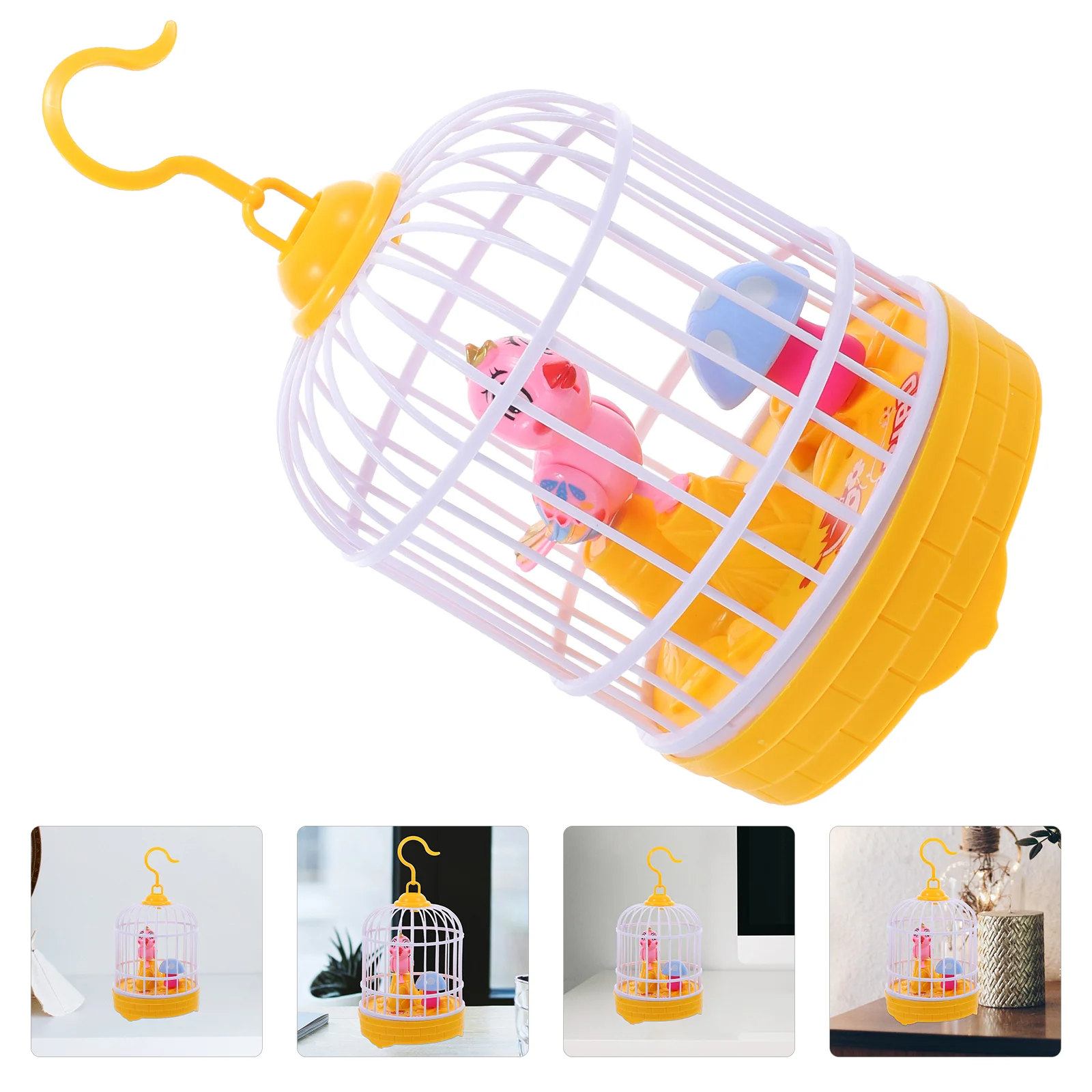 Light Music Bird Cage Practical Educational Plaything Voice-activated Kids Toy Childrens Toys