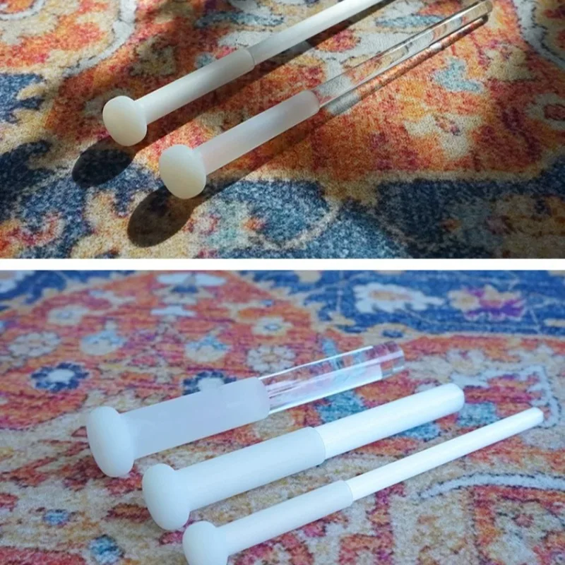 Crystal Singing Bowl Stick Meditation Yoga Knocking Sticks Silicone Rounded Sound Cudgel Percussion Instrument Accessories