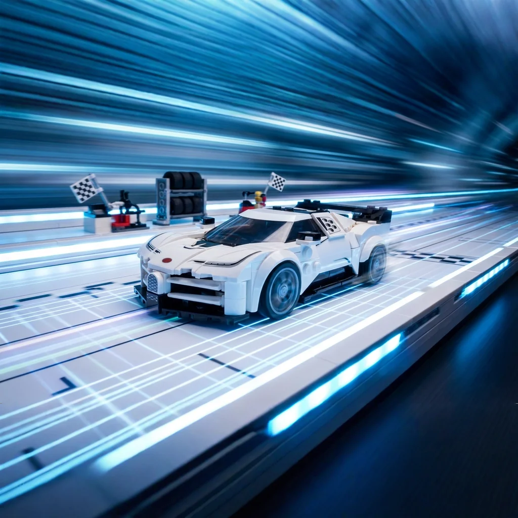 ของเล่นตัวต่อรถสปอร์ตซูเปอร์เรซซิ่งซีรีส์ 77240 บูกัตติ เซนโทดีเอชี ปี 2026 ของเล่นเสริมพัฒนาการ