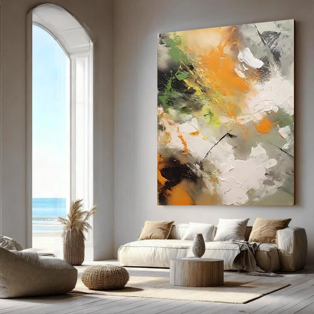 

100% Hand Painted Abstract Oil Painting Colorful Grand Piano Wall Art Picture On Canvas Mural For Living Room Home Decor Paint