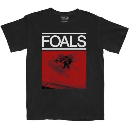 

Новая Черная футболка Foals с красными розами