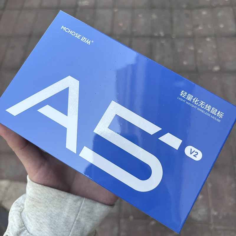 ماوس ألعاب لاسلكي جديد من سلسلة MCHOSE A5 V2 ULTRA 3 أوضاع للألعاب عمر بطارية طويل PAW3395 ماوس بتصميم خفيف الوزن