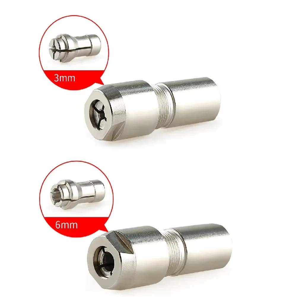 Angle Grinder Conversion Adapter For Straight Grinder With 3mm & 6mm Chuck For Grinding And Polishing