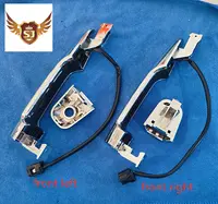 Manija de puerta Exterior para Mitsubishi L200 Triton 2015-2018, equipada con cables de detección y botones cromados