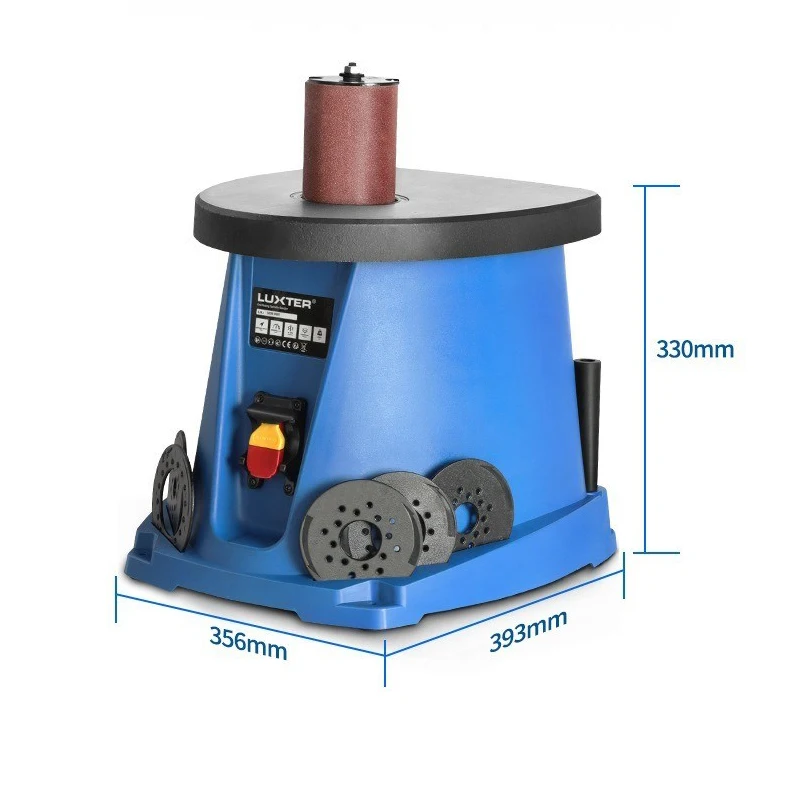 Desktop Sand Column Machine 14 inch Shaft Oscillating Spindle Sander Woodworking Instrument Grinding Tool