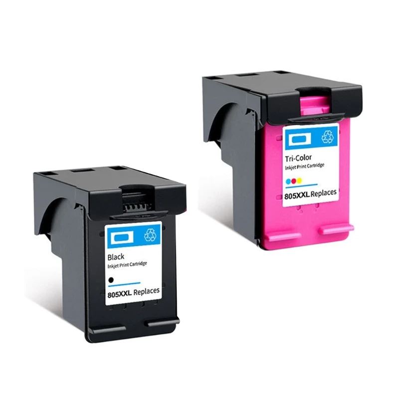 805XL Remanufactured Color Inkjet Cartridge for HP DeskJet 1210 1212 XXL Capacity for Cost Effective Printing