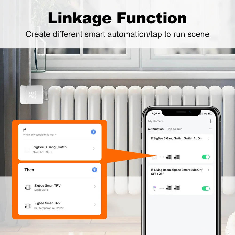 Tuya ZigBee3.0 TRV Radiator Actuator smart Programmable Thermostat Temperature Heater App Remote Controller Alexa Google Home