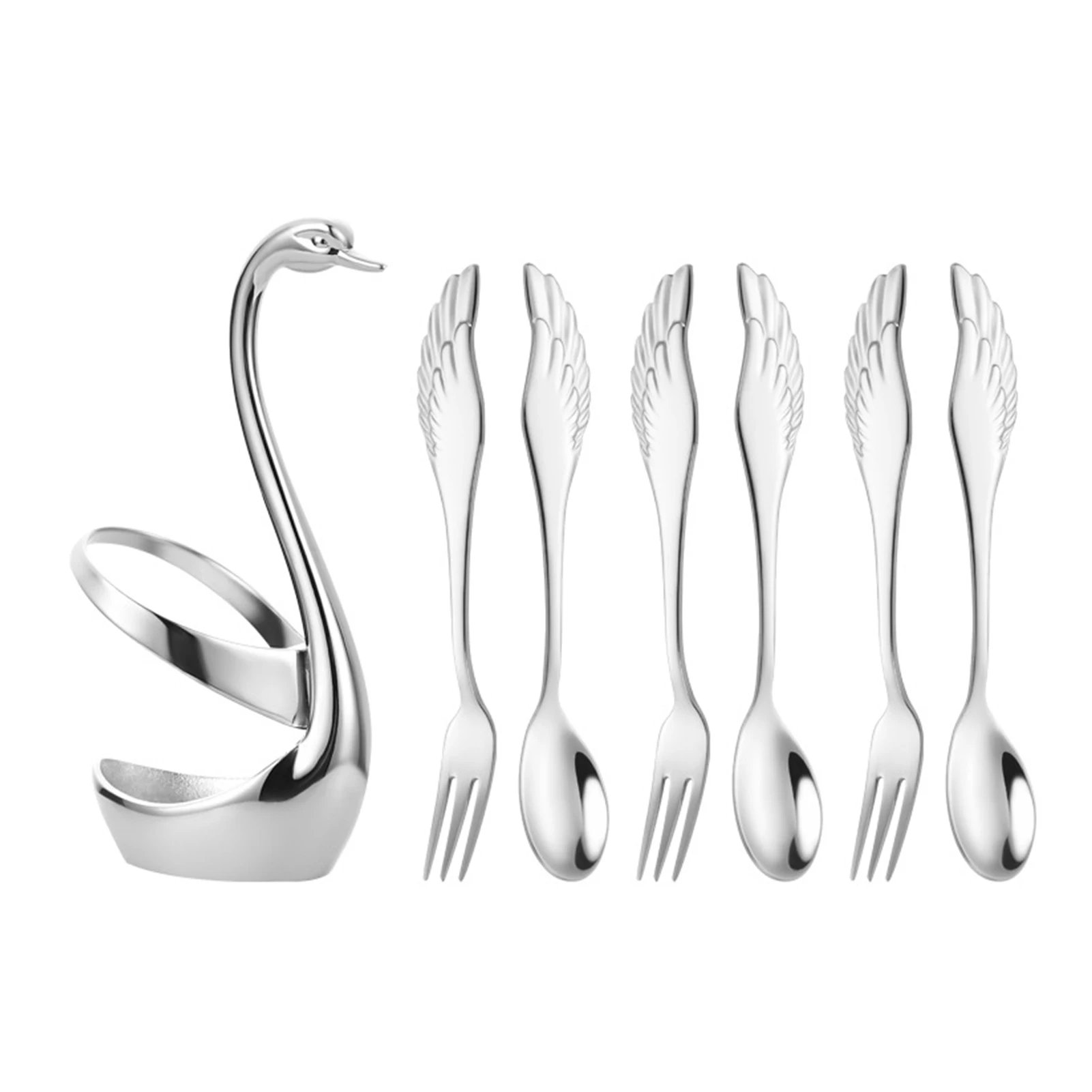 

Swan Spoon Holder Swan Stand Base Elegant And Delicate Suitable For Kitchen Decoration Fruit
