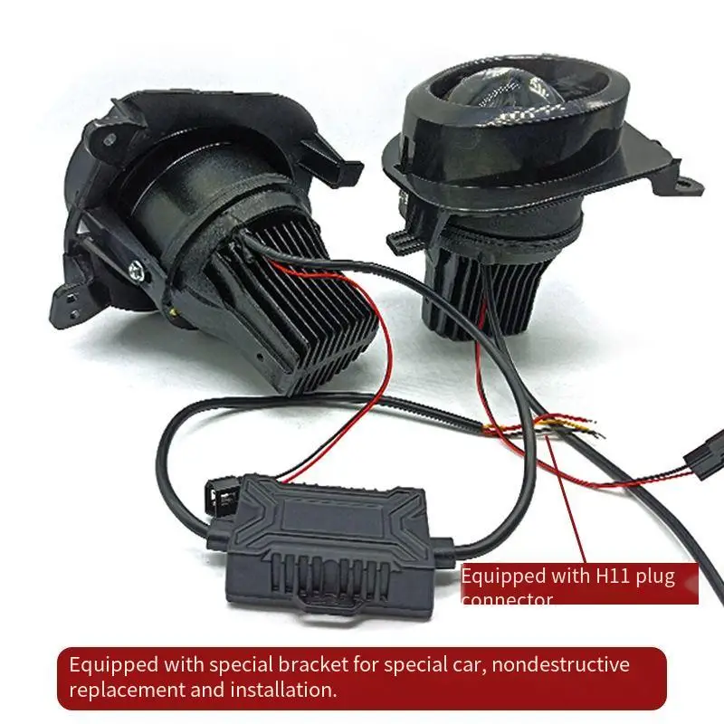 

For BMW 1 3 5 Series Bi LED Fog Light Lens Hi Lo Beam Projector 12V 45W 3000K 6000K