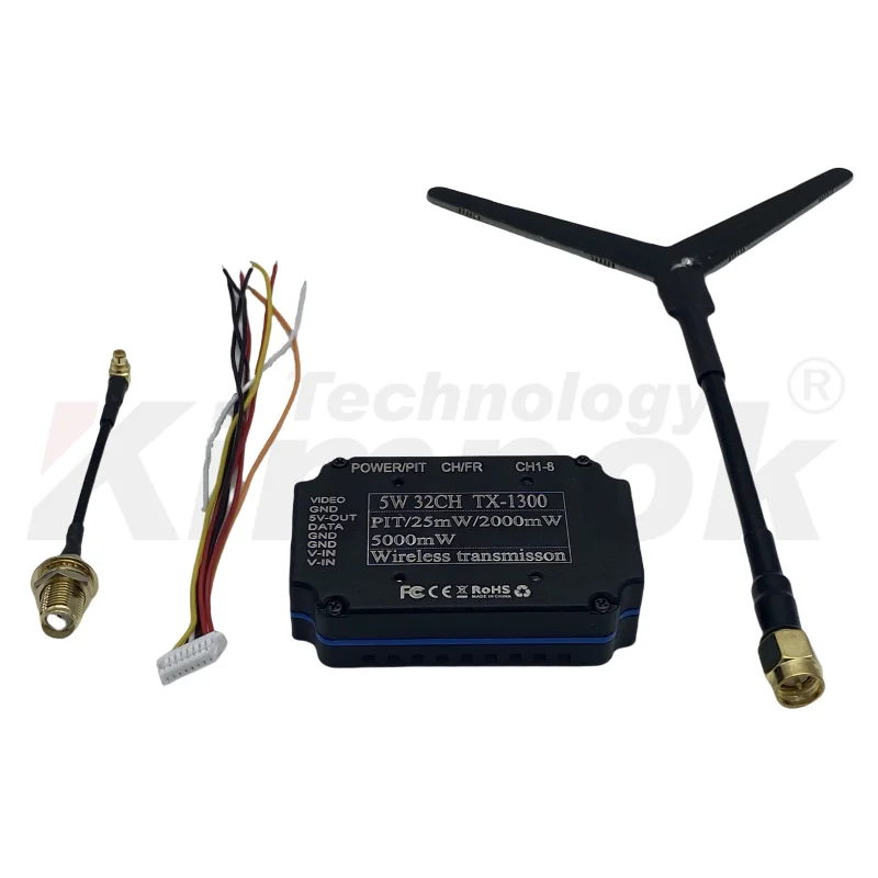 1.3G 5W UAV Video Transmitter and Receiver FPV VTX VRX 32CH Drone Accessories Image Transmission