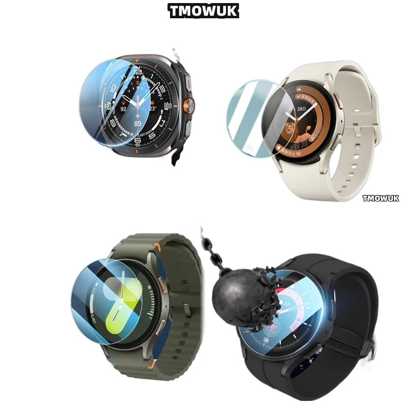 

HD Anti - Scratch Tempered Glass Screen Film For Samsung Galaxy Watch6 Classic 40mm Watch7 Ultra FE 47 44 43mm
