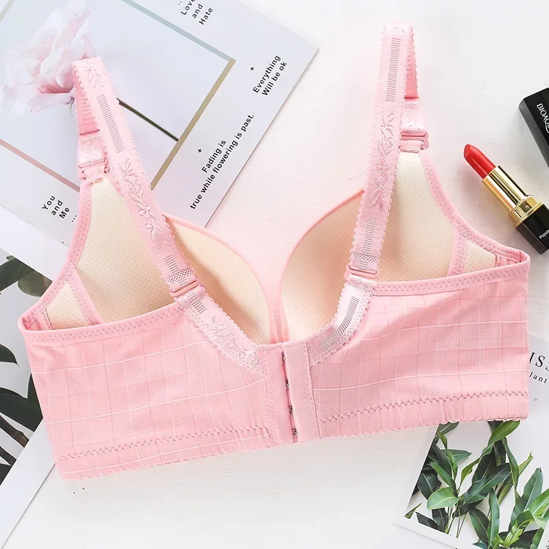 1-piece Wireless Maternity Bra with Open-front Gathering Design To Prevent Sagging, Seamless 3D Breathable for Breastfeeding