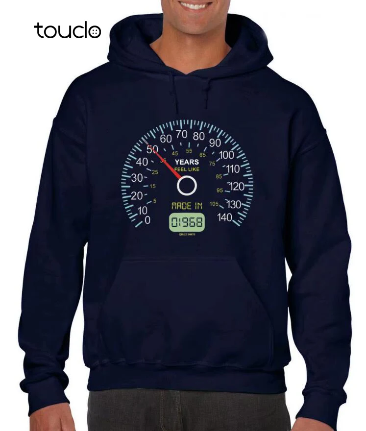 

Speedometer 50Th Birthday 50 Years Made In 1968 Funny Gift Joke New Men'S Hoodies Sweatshirts