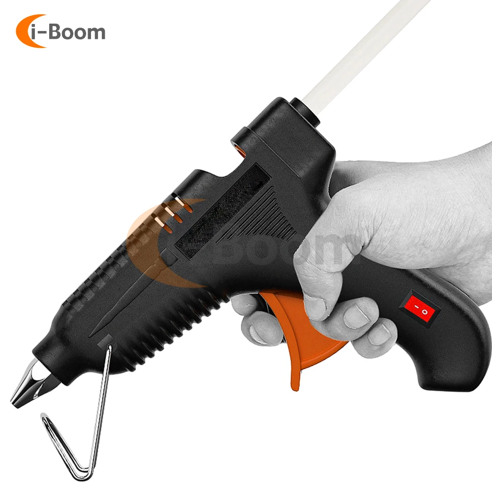 AC 110V 220V Electric Glue Gun Quick Heat Glue Gun 100W High Power Hot Melt Glue Gun 0.07-0.078 inch Copper Glue Nozzle