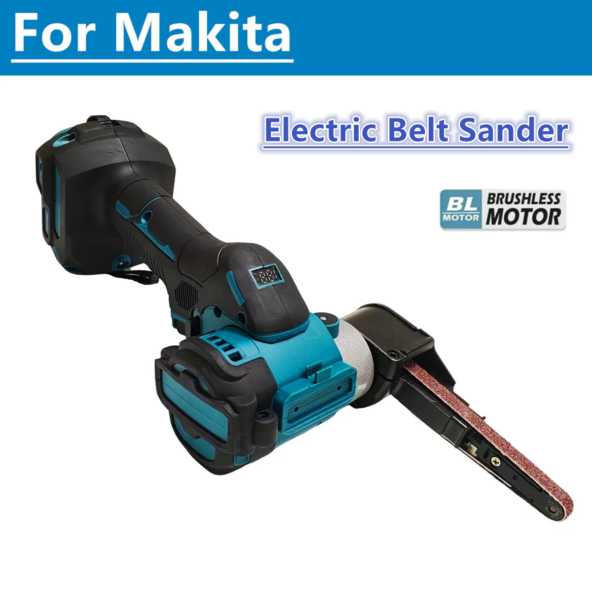 

For Makita 18V Battery Brushless Electric Mini Belt Sander Cordless Sander Polisher Power Tools with Belts for Wood Metal Work