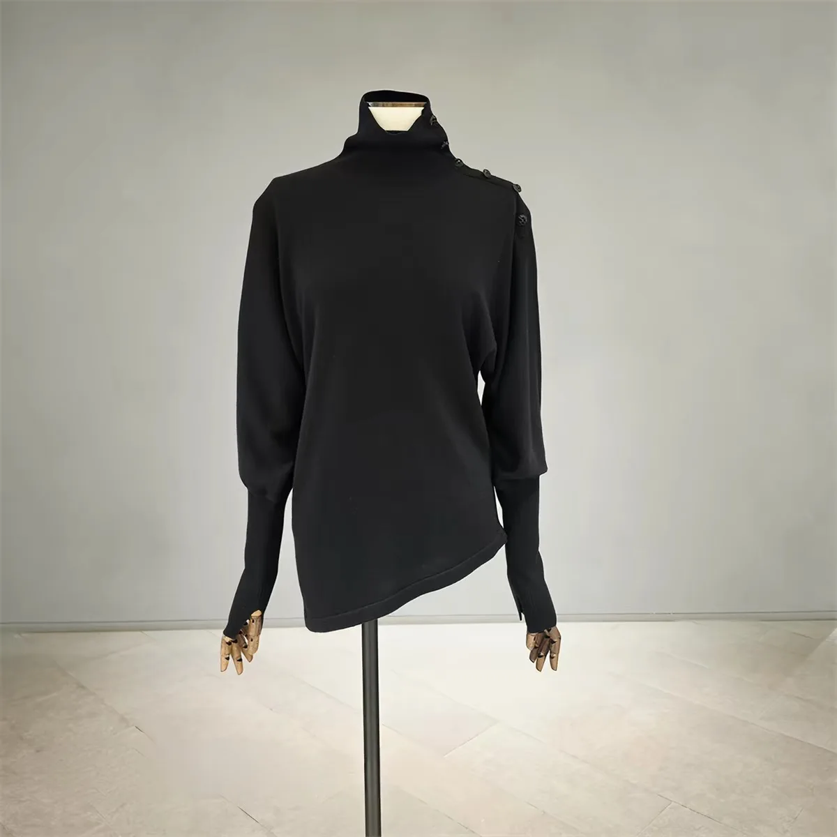 Fashionable Knitted Sweater Lemon Cheese MIC26 Autumn Elegant Fashionable Overhead Irregular Design Commute Versatile Knitwear