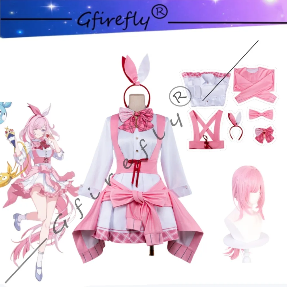 

Honkai Impact 3rd Elysia Same Style Don Quijote Cafe Maid Cosplay Costume Dress Headwear Women Carnival Halloween Party Wear