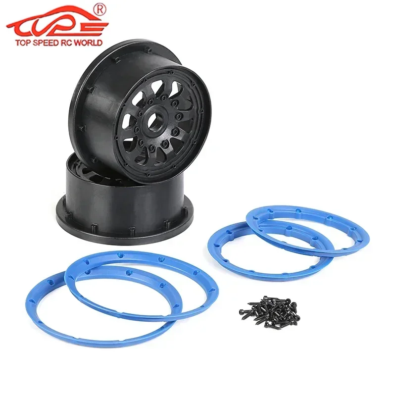 Mozzo ruota in plastica 2 pezzi pneumatico ruota adatto per 1/5 Rc auto Gas Losi 5ive-t King Motor X2 ROVAN ROFUN LT V5 BAJA 5S parti del camion