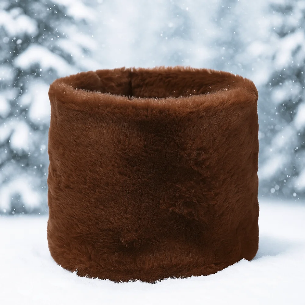 لينة يندبروف الشتاء أفخم وشاح الدفء دائرة سميكة دفئا وشاح Coldproof الدراجات قناع الوجه الرجال النساء