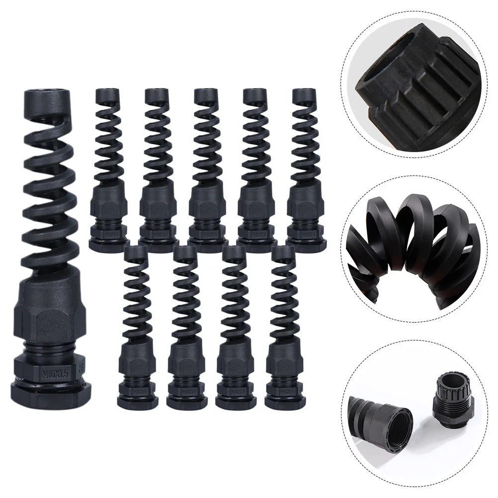 

10Pcs Cable Gland Waterproof Strain Relief Connector Outdoor Durable Cable Protector Strain Relief Cord Connector