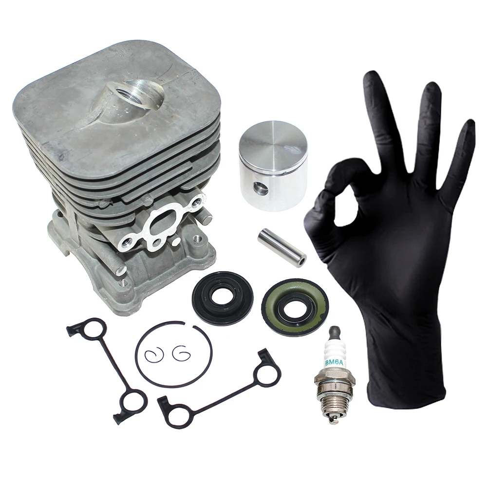 Cylinder Piston Kit For Husqvarna 124C 124L 124R 125C 125L 125LD 125LDX 125E 125R 125RD 125RJ 128C 128CD 128L 128LD 128LDX