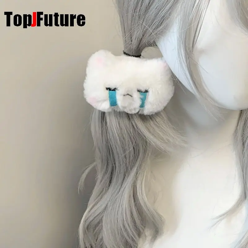 Fish plate angry rabbit sleepy sad cat hairpin home headdress soft girl cute anime hairpin banger Hair clip