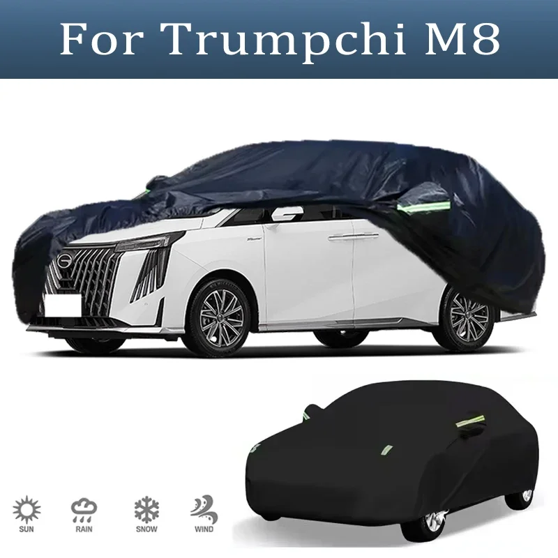 

For Trumpchi M8 Outdoor Protection Full Car Cover Snow Cover Sunshade Waterproof Dustproof Exterior Car Accessories