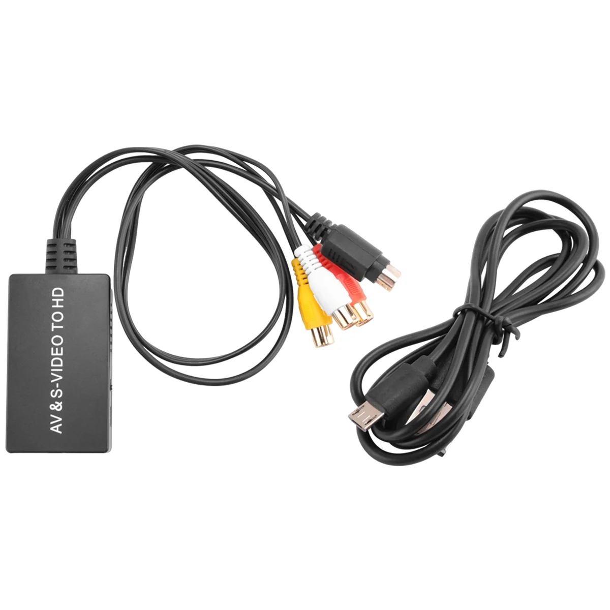 N36R_TM S-Video e 3RCA CVBS Composto para Conversor de Áudio e Vídeo Suporte 720P