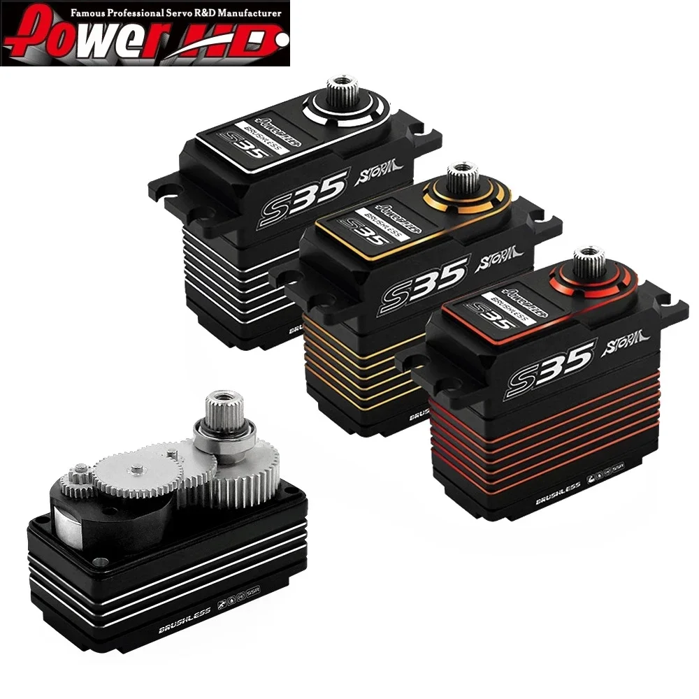 Power HD Storm S15/S25/S35 All-Metal Race-Grade Brushless Digital Servo for RC Car/Fxed Wing/Off-road Vehicle