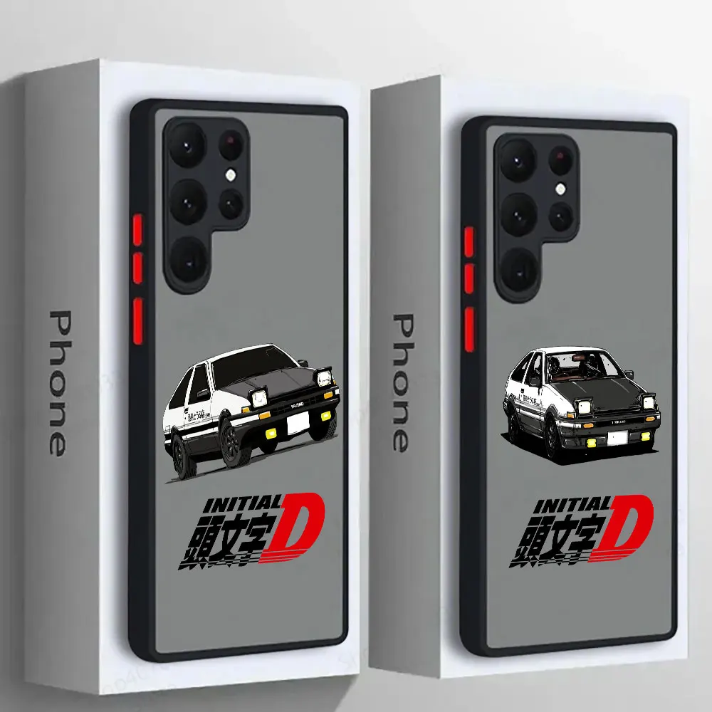 

Japan Initial D Anime S25 Ultra Case For Samsung Galaxy S25 S24 S23 S21 S20 FE S22 Plus 5G Note 10 20 Ultra Matte Phone Cover