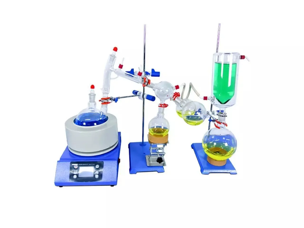 2L Short Path Distillation Kit with Cooling Chiller, Heating Mantle, Vacuum Pump