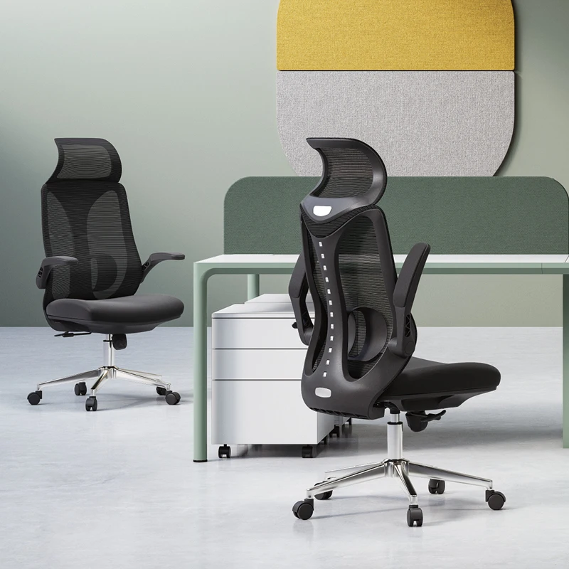 Ergonomic Modern Design Mesh Chair for Home and Office Adjustable and Rotated Business Office Chairs with Comfortable Headrest