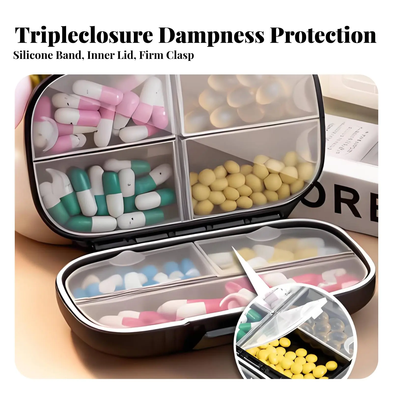 

weekly Organizer Large Capacity weekly Tablet Case Portable Design tripconvenient for tripers, Patients, Home, Gym, Office