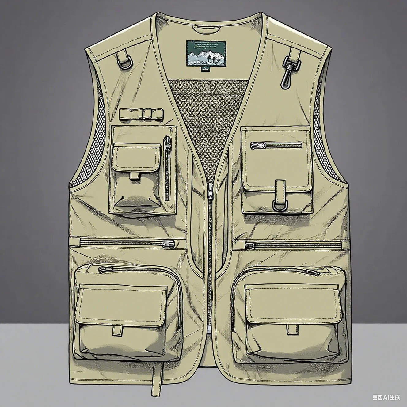 2025 Neue Outdoor-Freizeitweste für Herren, neuer atmungsaktiver Outdoor-Sportmantel mit mehreren Taschen, hochwertiges Design, Freizeitweste für Herren