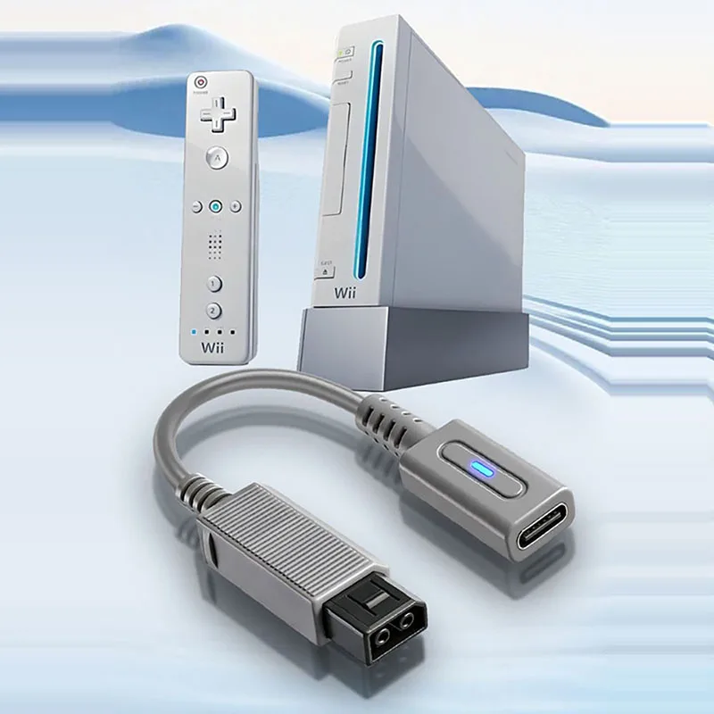 65W PD Typ-C-Kabel für Wii-Controller, Ladeadapter, USB-C-LED-Konverterkabel für Nintendo Wii-Konsole, Stromkabel – Detail 4