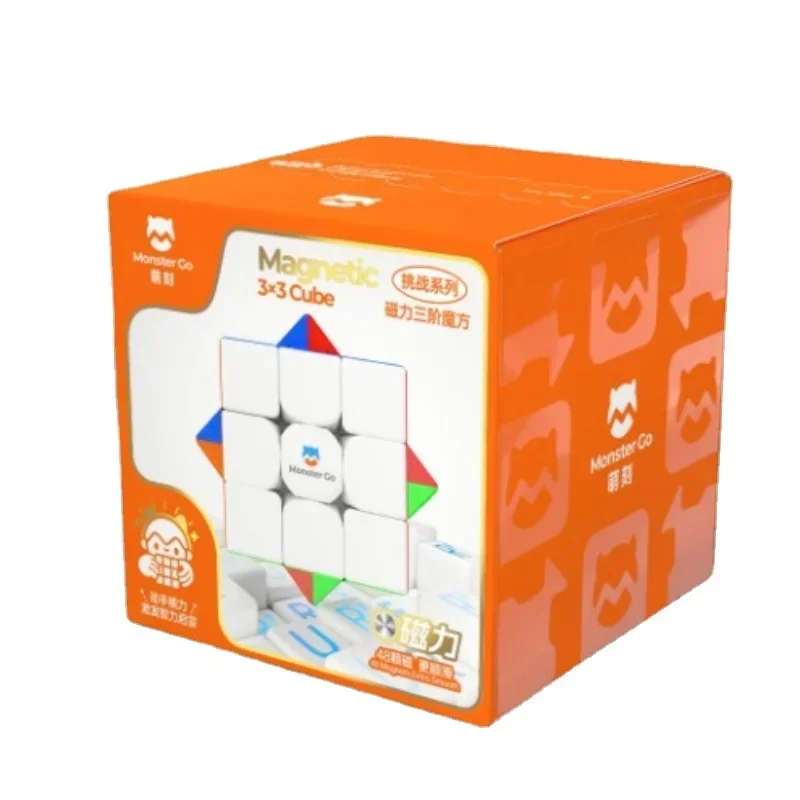 [ECube] GAN Monster Go EDU V3 3X3 สถานที่แล้ว M Magnetic Magic Speed Cube สติกเกอร์ Professional ของเล่น GAN EDU V3M