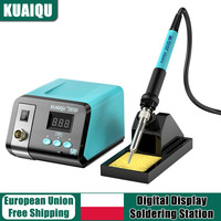 KUAIQU Digital Display Soldering Station 75W Adjustable Constant Temperature Soldering Iron 90~480℃ LCD Screen Repair Tools