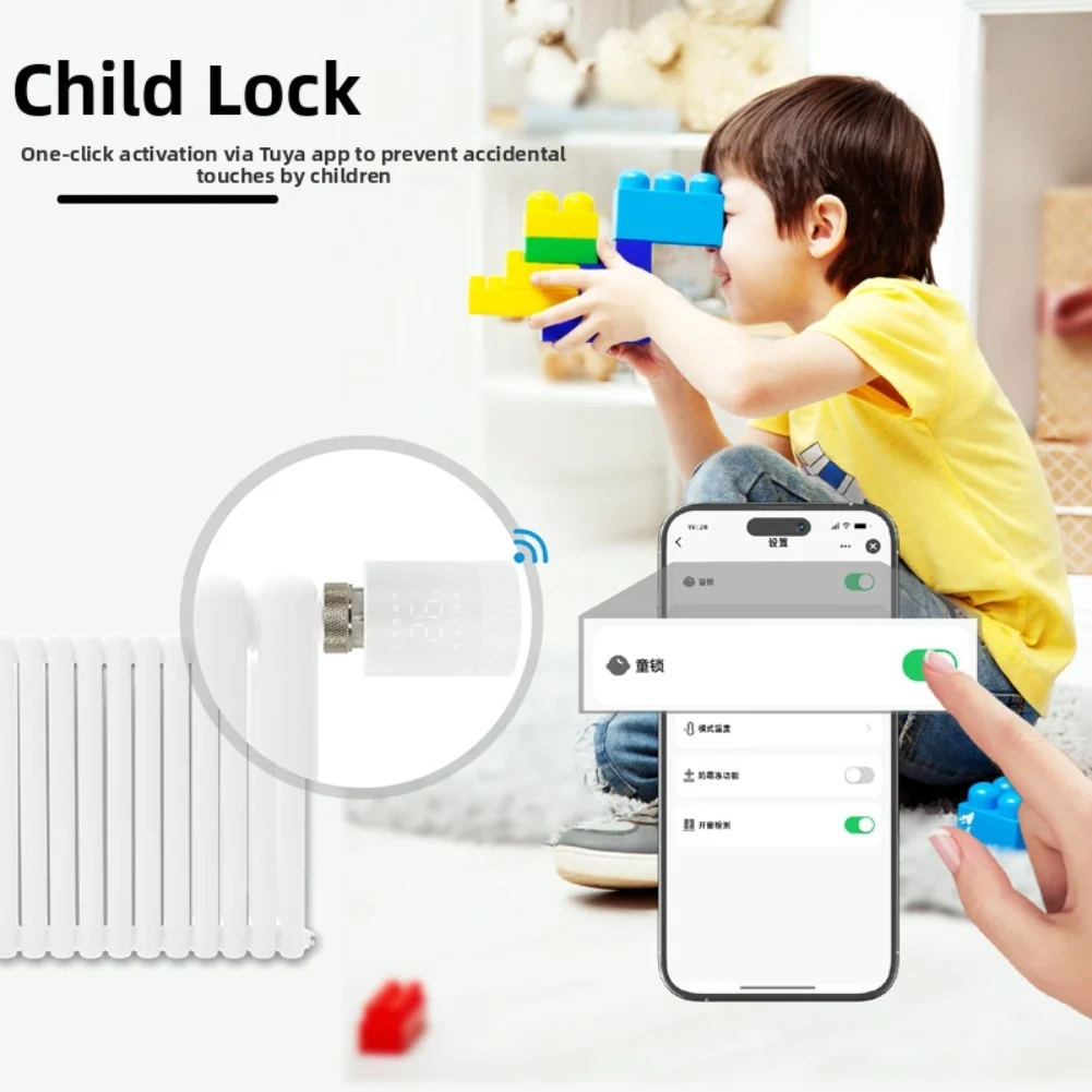 WIFI Valve Smart Remote Control TRV Valve for Temperature Management For Tuya For Zigbee WIFI Compatible with M30x1 5