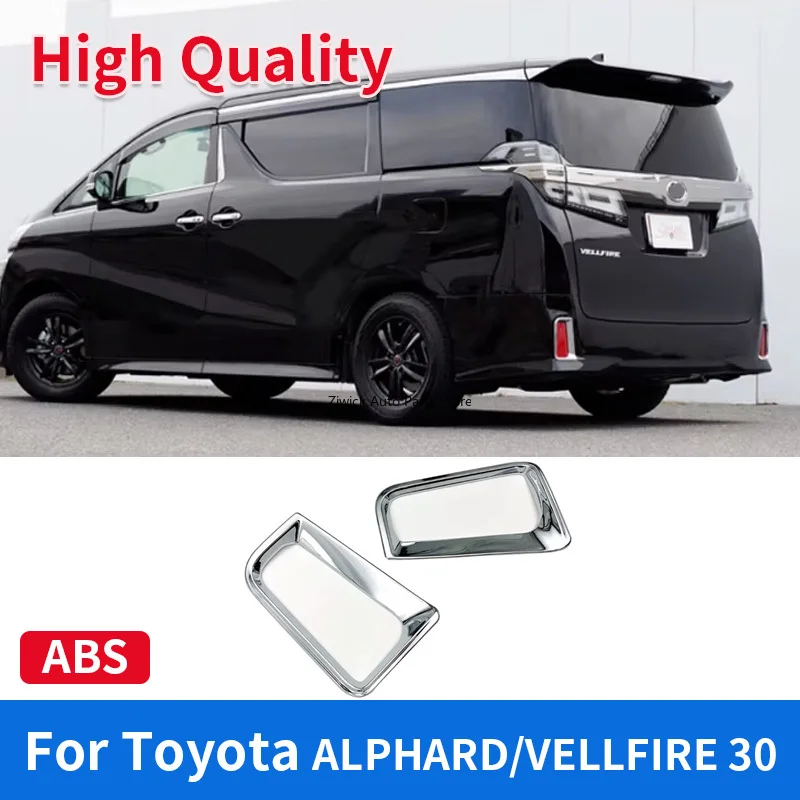 

1 Set ABS Chrome Exterior Rear Tail Light Fog Lamp Decorative Trims for Toyota Alphard Vellfire AH30 2016-2019 Car Accessories