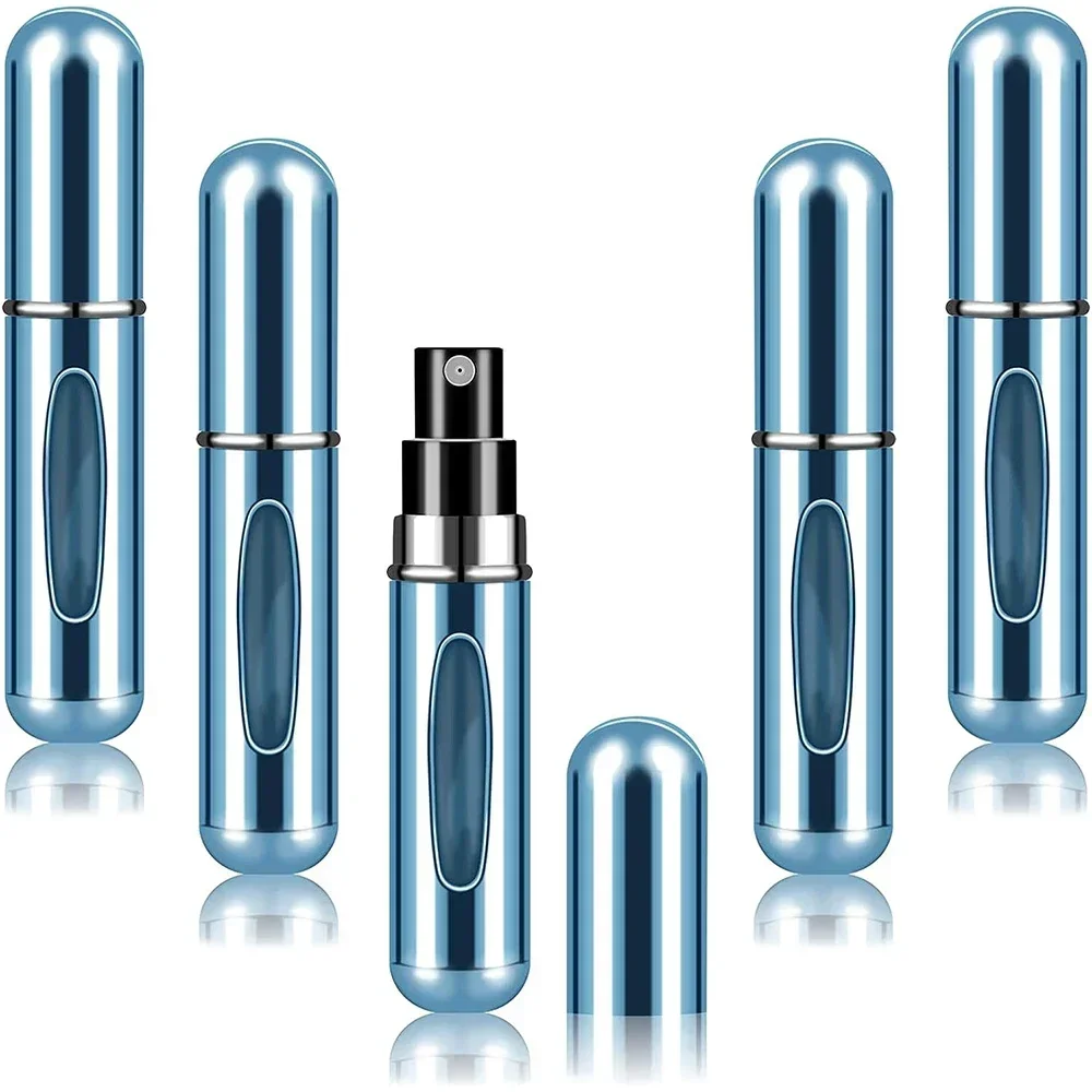 Mini atomiseur de parfum portable, contenant liquide pour cosmétiques, vaporisateur en aluminium de voyage, d'extraction pulvérisateur, tous les jours, 10 pièces, 5ml