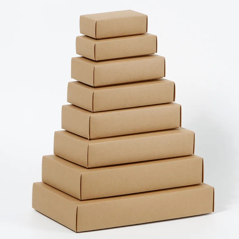 50pcs Wholesale Gift Box With Lid Eco Paper Gift Wrap Box Custom Chocolate Box Big Self-armable Carton Box
