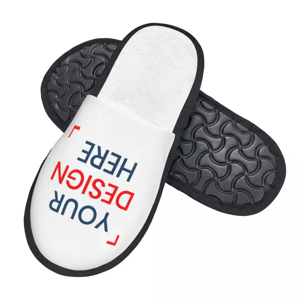 Custom Customize Logo Soft Scuff With Memory Foam Slippers Women Your Design Here Bedroom House Shoes